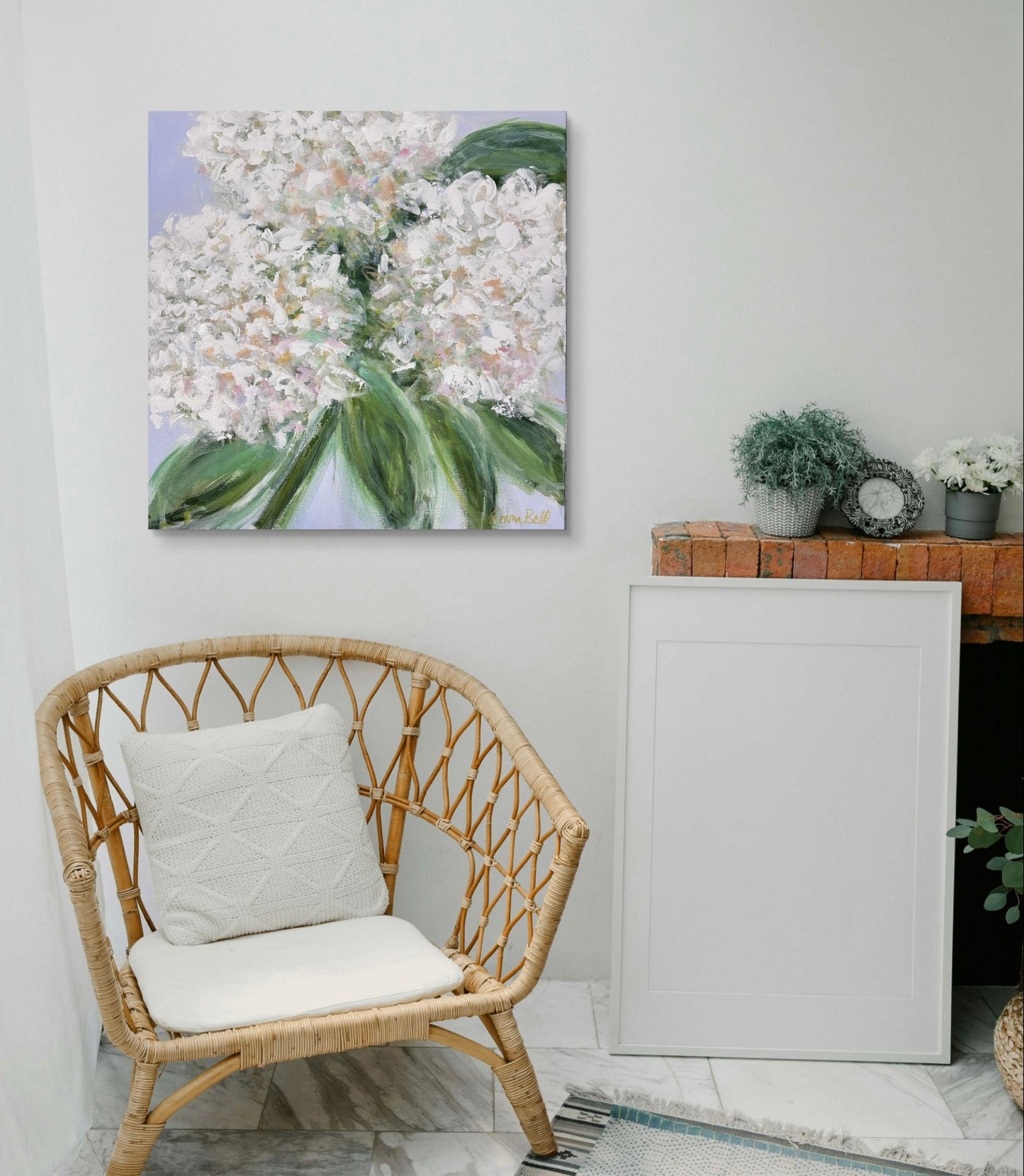 White Hydrangea Bloom