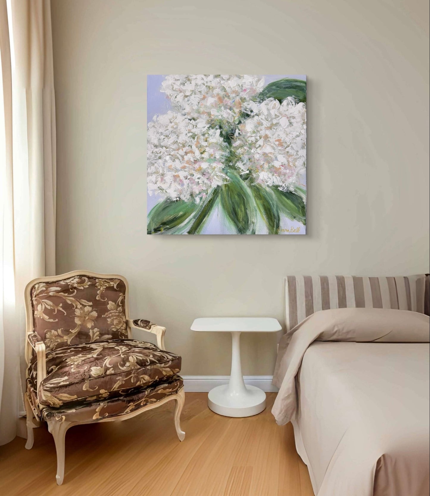 White Hydrangea Bloom