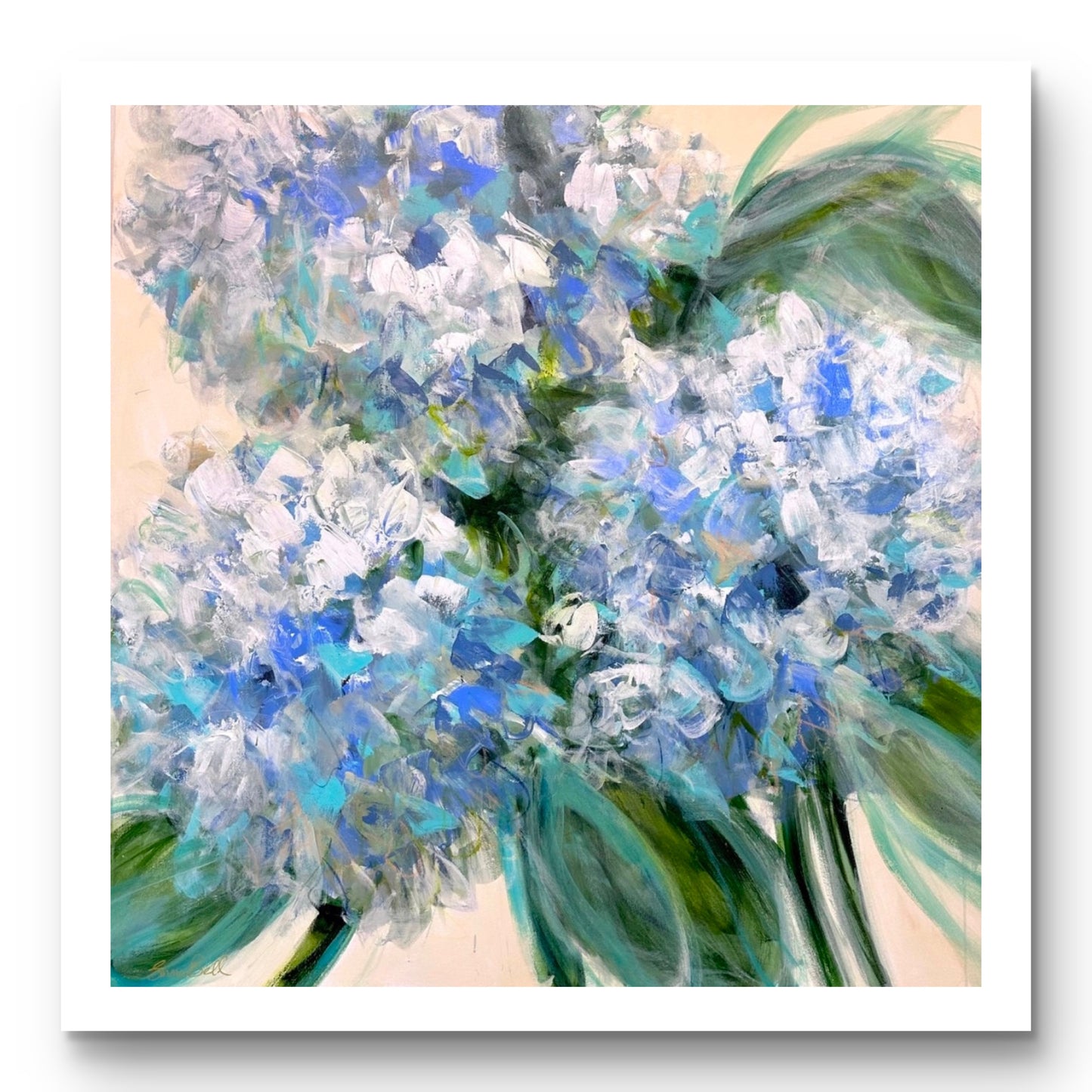 Muted Blue Hydrangeas