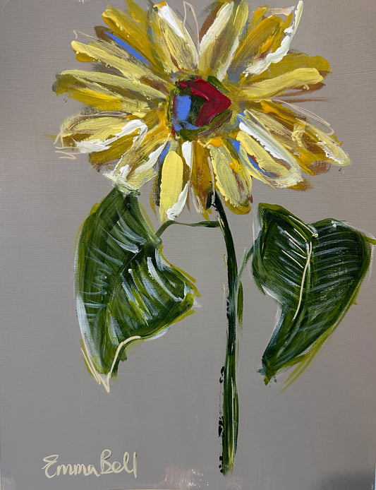 Botanical sunflower 12x9