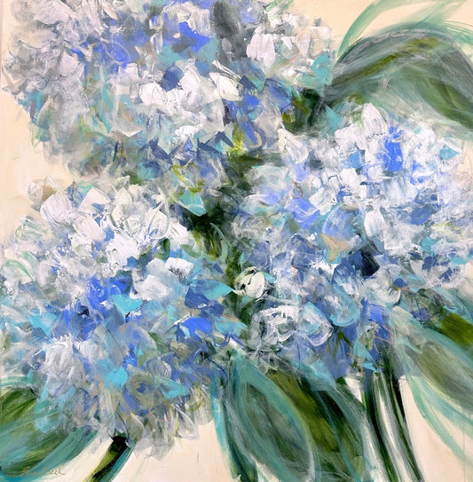 Pale Blue Hydrangeas